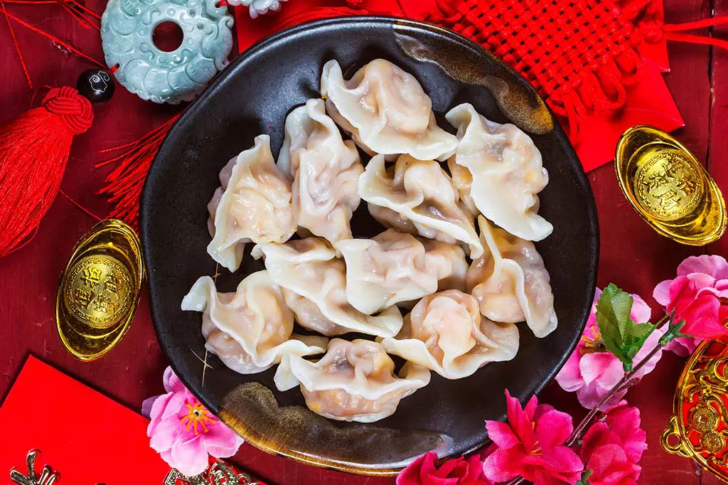 Ravioli, also called jiǎozi, for the Chinese New Year meal