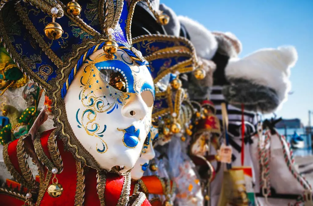 The traditional carnival masks