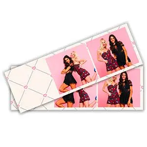 Cadre photobooth bandelette horizontale 2 photos