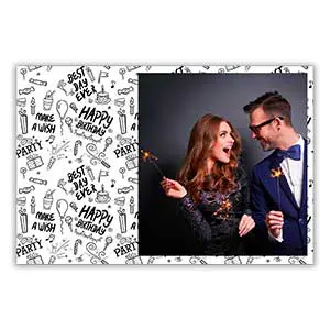 1 photo landscape photobooth frame