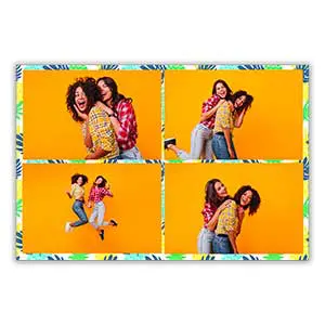 4 photos landscape photobooth frame