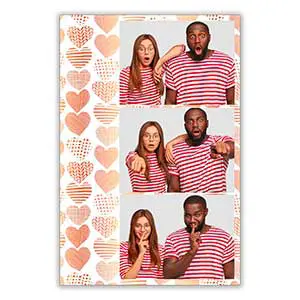 3 photo portrait photobooth frame