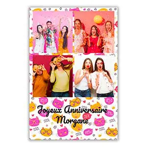 4 photos portrait photobooth frame
